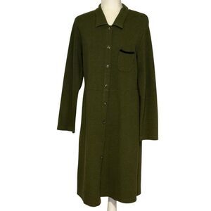 Russ Berens Malibu Olive Green Sweater Dress. Size Medium. Excellent Condition!